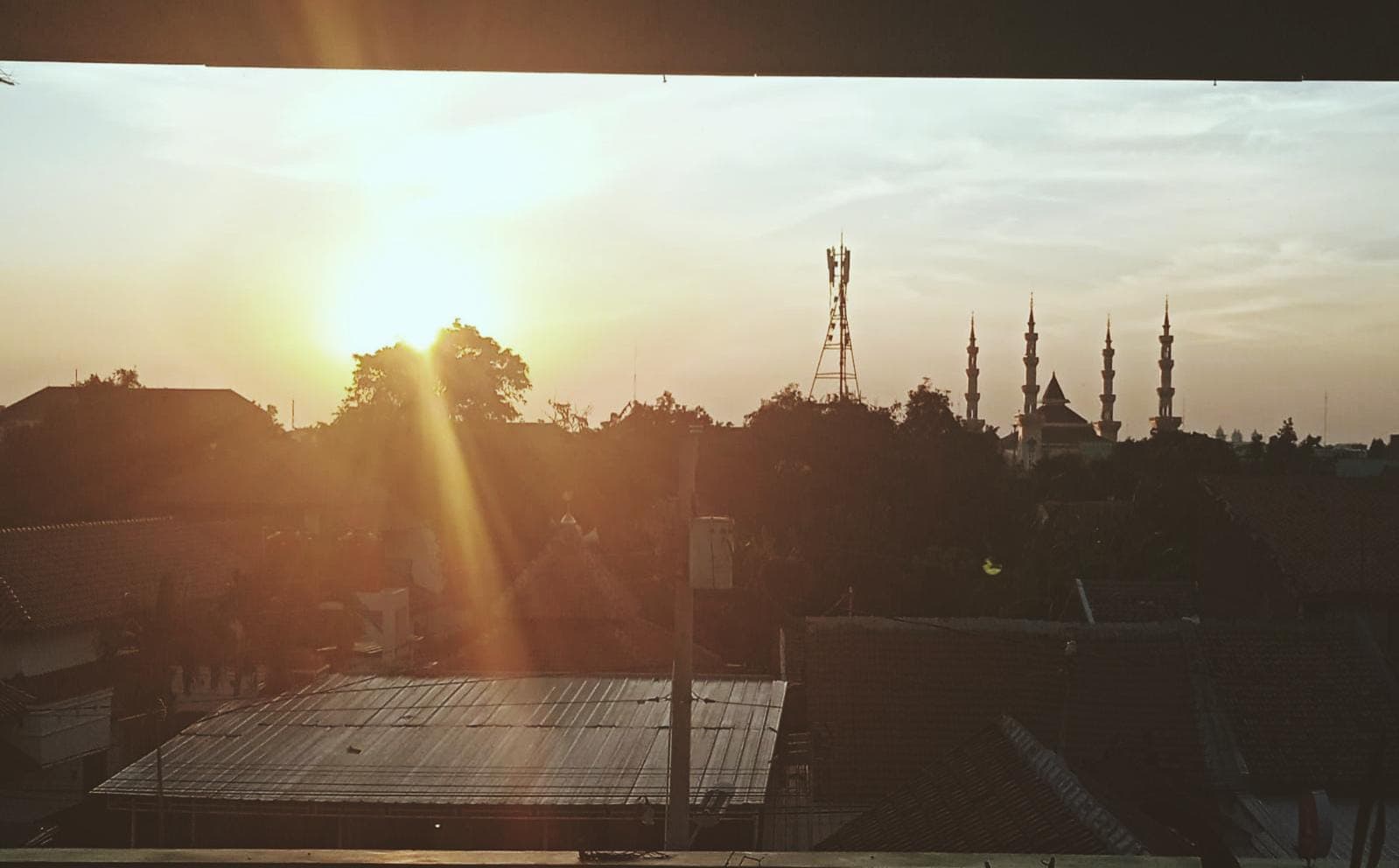 Potrait of sunset at Tegal